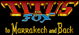 Titus the Fox menu logo